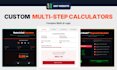 build a custom HTML calculator and web tool to capture leads