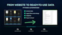 create a python script for web scraping and automation