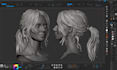 model 3d head statue, 3d face action figure, 3d headbust scan sculpt in stl, 3mf
