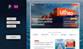 design a high converting landing page UI UX in figma