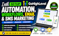setup gohighlevel automation workflows email SMS marketing hubspot expert