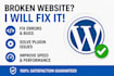 fix wordpress errors, bugs, and broken website issues fast