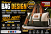 design custom bag, handbag, tote, backpack with tech pack mockup