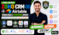 be your zoho CRM expert, airtable CRM automation, pipedrive pipeline, zoho ai