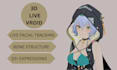 design upload  3d vtuber avatar for vrchat and streaming