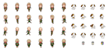 create 16 bit 32 bit pixel art sprite sheet animation icons items game assets
