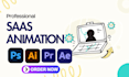create custom saas explainer video, website explainer, app explainer promo video
