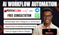build openclaw ai agent n8n automation clawdbot setup vps whatsapp telegram