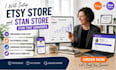 setup etsy store  and stan store stan that converts