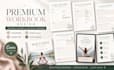 design editable canva coaching workbook, guidebook, wellness planner ebook