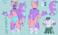 draw character reference sheet for vrchat avatar vtuber fursona furry ref