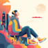 create modern flat design illustration