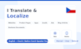 localize your english text into natural czech