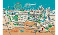 draw detailed custom map illustration vector or isometric illustrated map design