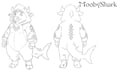 draw furry ref sheet, fursona reference sheet, protogen anthro oc nsfw art