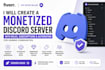 monetized discord server with roles, subscriptions, automations for gaming