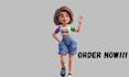 create 3d design of game character model and rigging with unreal engine