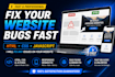 fix HTML, CSS or javascript issues on your website