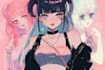 draw anime illustration with cinematic composition