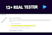 provide 12 testers for google play closed testing
