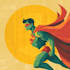 create marvel dc style superhero illustration