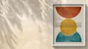 make mid century modern digital wall art for etsy store