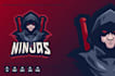 do modern creative unique marvelous ninja logo