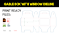 create custom box packaging  dieline, cut line and templates