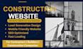 design a professional construction website for builders and contractors
