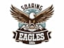 create a powerful eagle mascot logo design