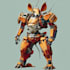 make a mecha robot art and illustration
