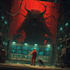 do a sci fi horror and fantasy scene concept art illustrations