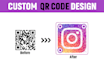 create professional and custom qr code design with your logo