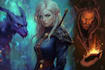 design fantasy portrait as vampire or immortal character