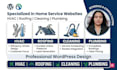 design wordpress website for hvac roofing  home service