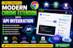 create a modern chrome extension with API integration
