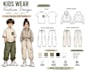 create a professional apparel design and technical sketches