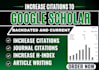 increase google scholar citations, write and publish research articles
