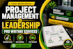 do tasks related to leadership and project management