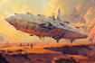 unique sci fi spaceship art