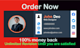 create professional responsive HTML email signature