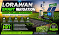 design a professional lorawan smart irrigation system for large scale farms