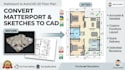 convert matterport scan to accurate autocad floor plan