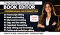 proofreading copy and line editing book cover book editing and formatting