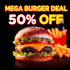 design viral burger menu and fast food poster in 24 hours
