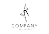 create wonderful dance studio mascot logo design with business