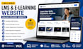 build lms educational website online course website education, elearning website