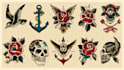 make old school style tattoo design