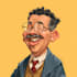 draw a funny caricature with my style