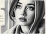 sketch a rough charcoal pencil portrait drawing for you